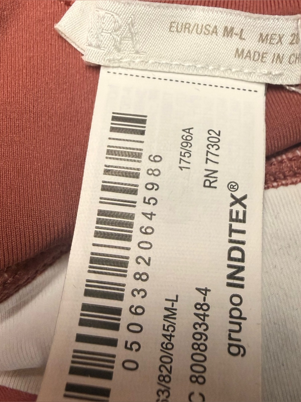 Zara Seamless Zip Leggings & Double Effect Sports Bra Set Rose Pink XS/S - Picture 8 of 9